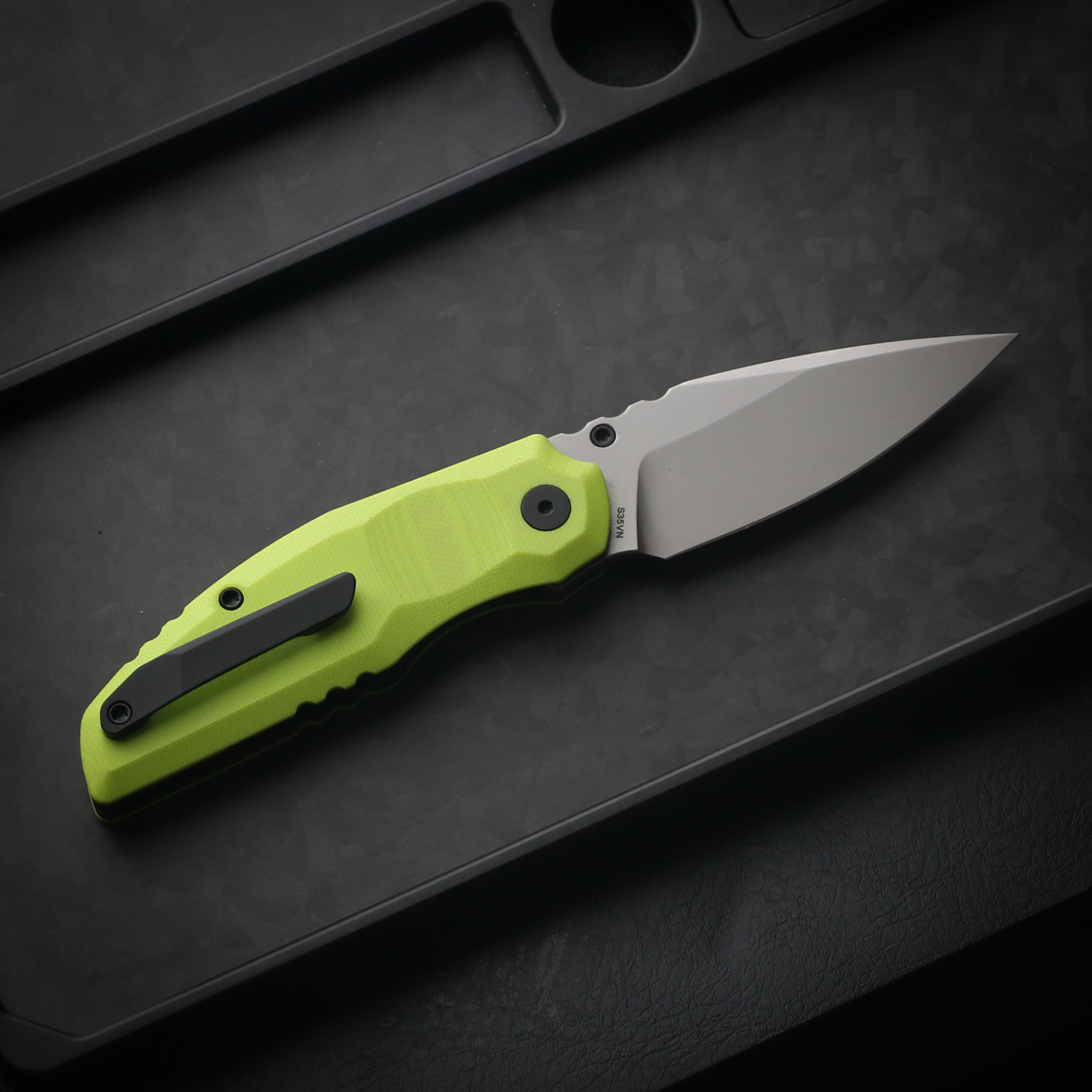 808Sustain CPM-S35VN Steel Green G10 Handle