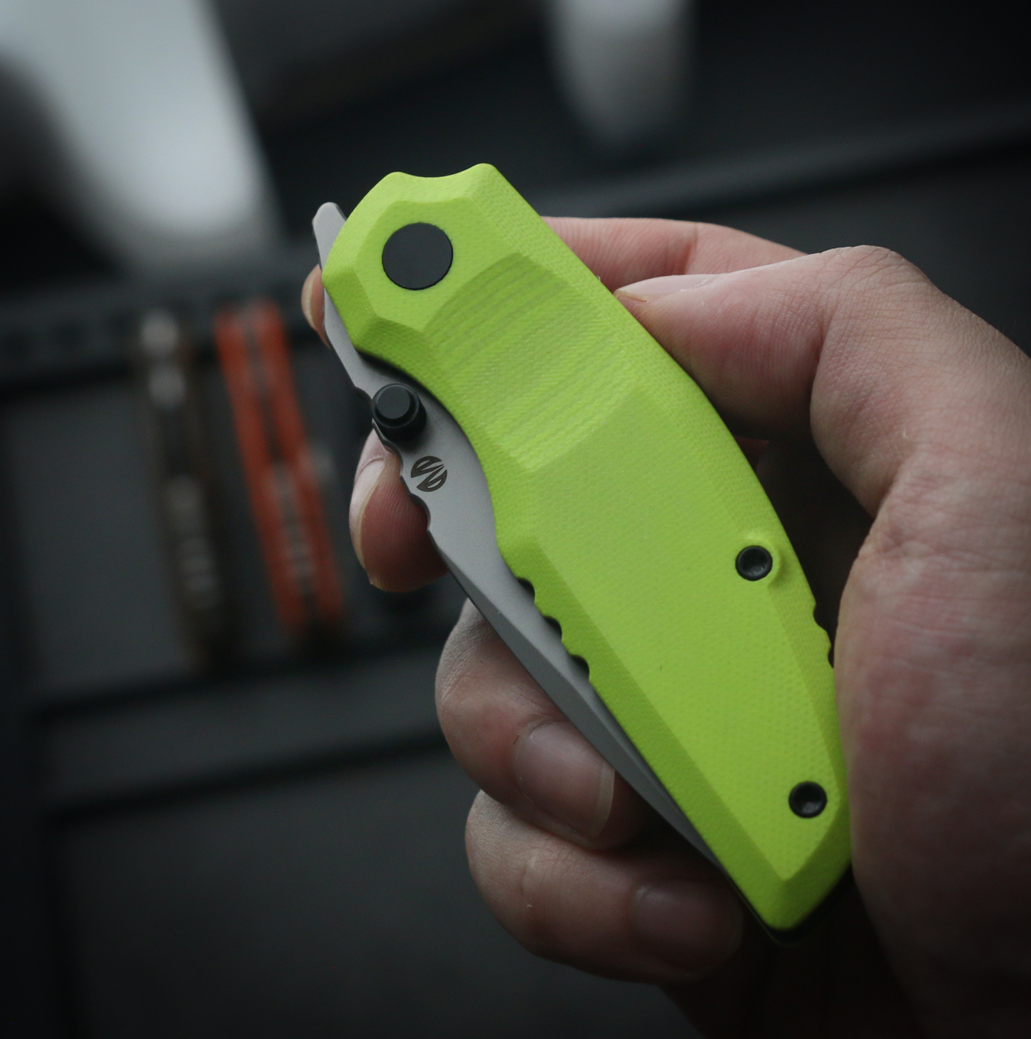 808Sustain CPM-S35VN Steel Green G10 Handle