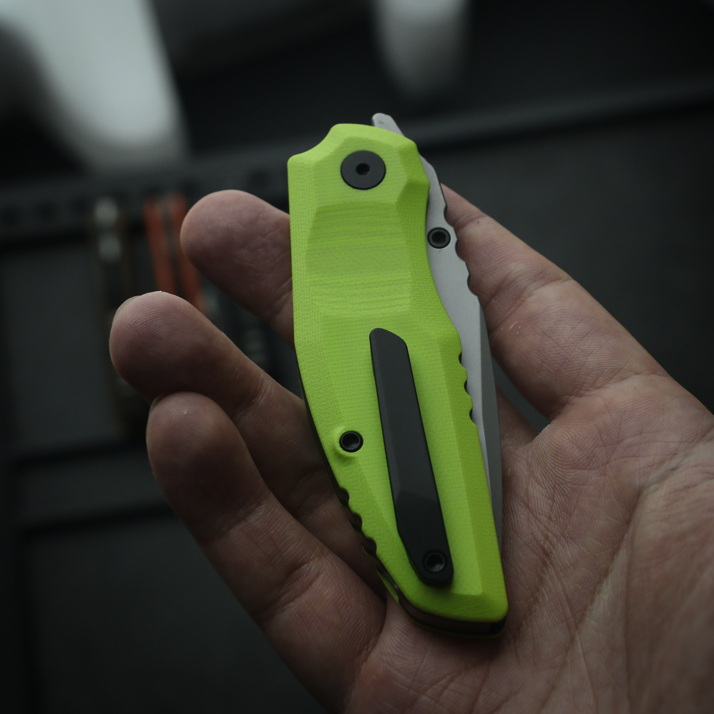 808Sustain CPM-S35VN Steel Green G10 Handle