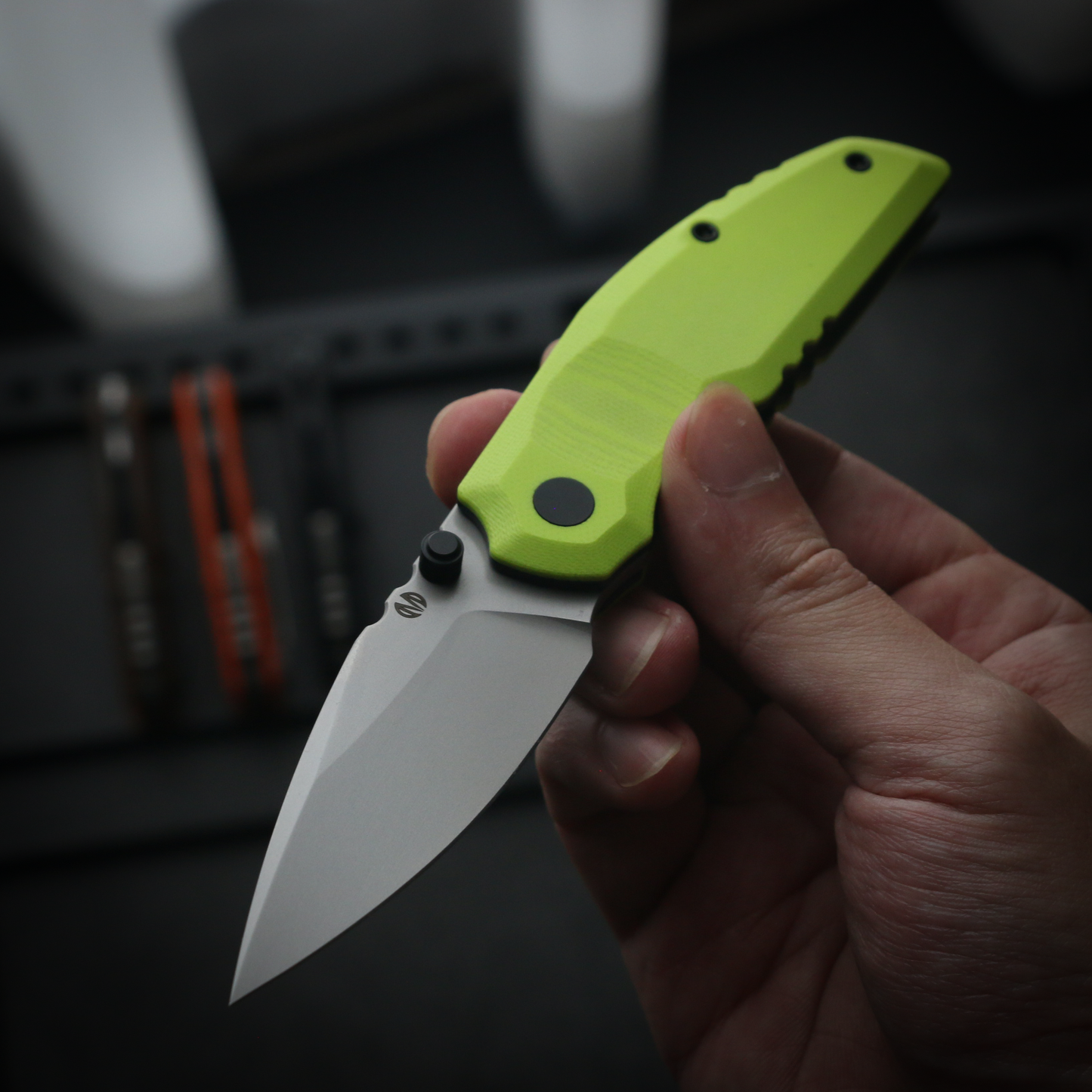 808Sustain CPM-S35VN Steel Green G10 Handle