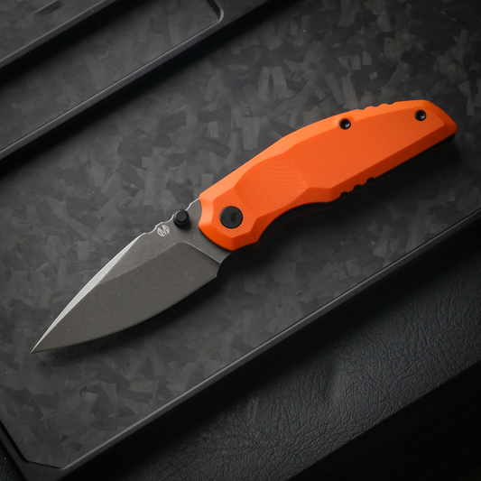 808Sustain CPM-S35VN Steel Orange G10 Handle