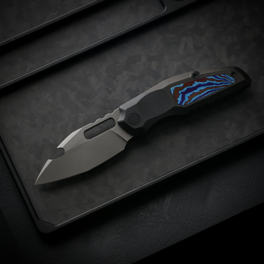 808 Attack S90V Steel Ti Handle（Timascus）